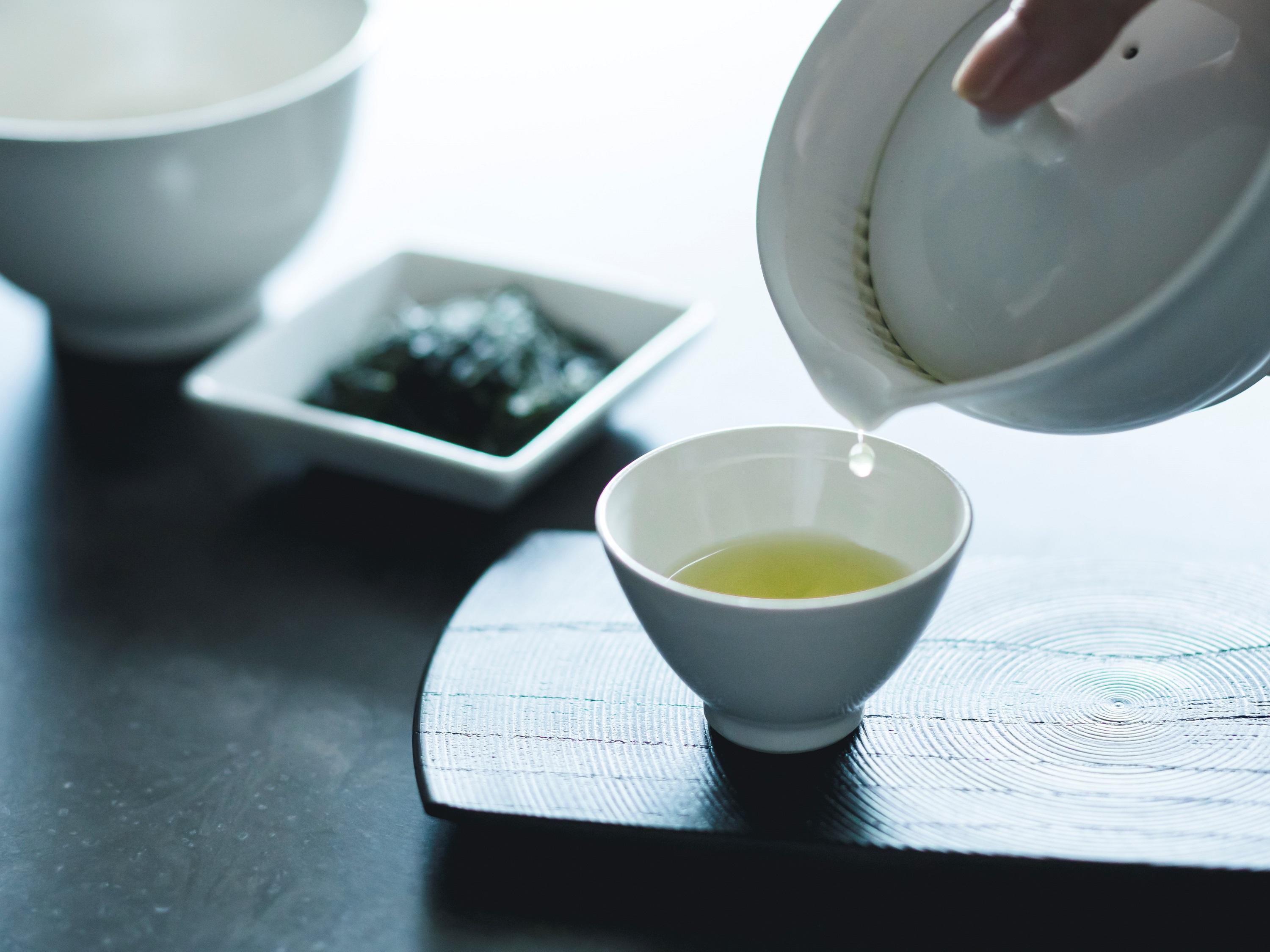 The Thousand Kjóto Exteriér fotografie A cup of Japanese green tea